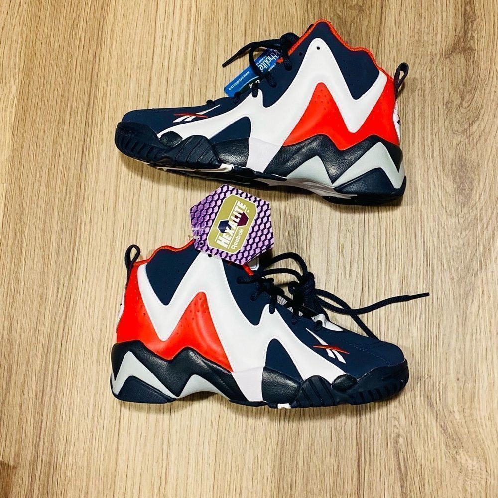Reebok Kamikaze II USA Shawn Kemp Red White Blue